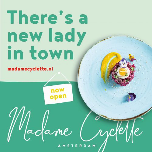 Madame Cyclette Amsterdam Restaurant online identity